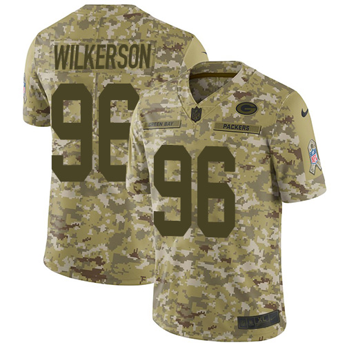 Nike Packers #96 Muhammad Wilkerson Camo Youth Stitched NFL Limited 2018 Salute to Service Jersey Nike Packers #96 Muhammad Wilkerson Camo Youth Stitched NFL Limited 2018 Salute to Service Jersey