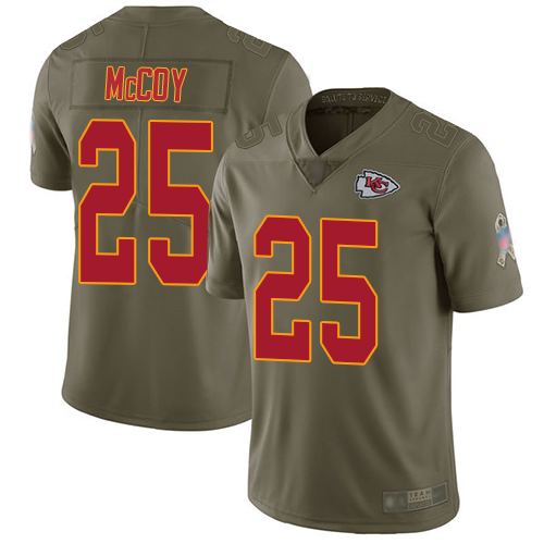 Nike Chiefs #25 LeSean McCoy Olive Youth Stitched NFL Limited 2017 Salute to Service Jersey Nike Chiefs #25 LeSean McCoy Olive Youth Stitched NFL Limited 2017 Salute to Service Jersey