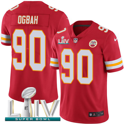Nike Chiefs #90 Emmanuel Ogbah Red Super Bowl LIV 2020 Team Color Youth Stitched NFL Vapor Untouchable Limited Jersey Nike Chiefs #90 Emmanuel Ogbah Red Super Bowl LIV 2020 Team Color Youth Stitched NFL Vapor Untouchable Limited Jersey