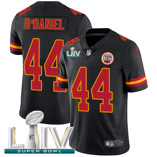 Nike Chiefs #44 Dorian O'Daniel Black Super Bowl LIV 2020 Youth Stitched NFL Limited Rush Jersey Nike Chiefs #44 Dorian O'Daniel Black Super Bowl LIV 2020 Youth Stitched NFL Limited Rush Jersey