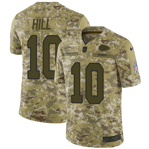 Nike Chiefs #10 Tyreek Hill Camo Youth Stitched NFL Limited 2018 Salute to Service Jersey Nike Chiefs #10 Tyreek Hill Camo Youth Stitched NFL Limited 2018 Salute to Service Jersey