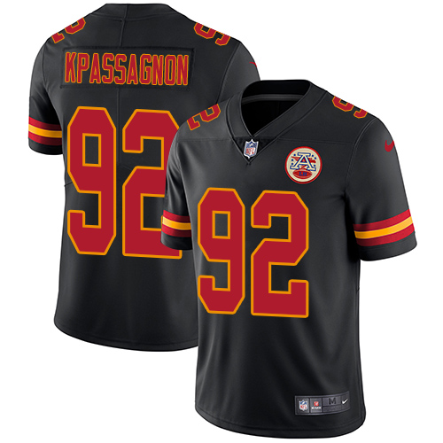 Nike Chiefs #92 Tanoh Kpassagnon Black Youth Stitched NFL Limited Rush Jersey Nike Chiefs #92 Tanoh Kpassagnon Black Youth Stitched NFL Limited Rush Jersey