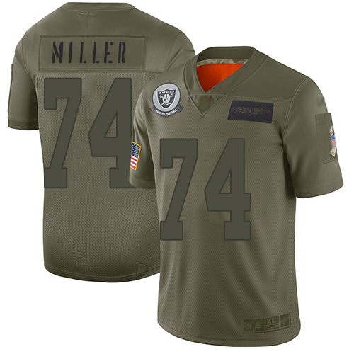 Nike Raiders #74 Kolton Miller Camo Youth Stitched NFL Limited 2019 Salute to Service Jersey Nike Raiders #74 Kolton Miller Camo Youth Stitched NFL Limited 2019 Salute to Service Jersey