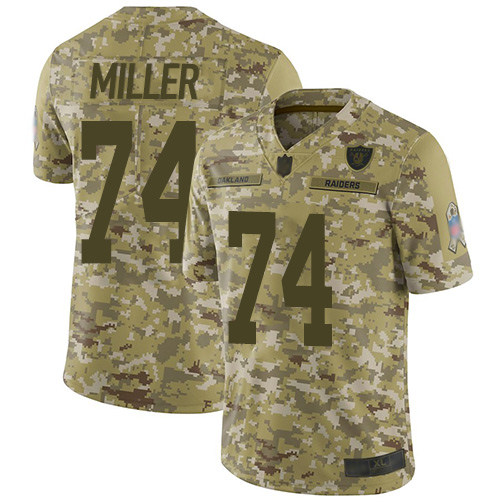 Nike Raiders #74 Kolton Miller Camo Youth Stitched NFL Limited 2018 Salute to Service Jersey Nike Raiders #74 Kolton Miller Camo Youth Stitched NFL Limited 2018 Salute to Service Jersey
