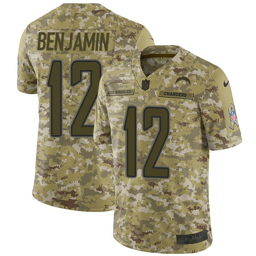 Nike Chargers #12 Travis Benjamin Camo Youth Stitched NFL Limited 2018 Salute to Service Jersey Nike Chargers #12 Travis Benjamin Camo Youth Stitched NFL Limited 2018 Salute to Service Jersey