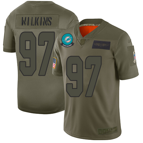 Nike Dolphins #97 Christian Wilkins Camo Youth Stitched NFL Limited 2019 Salute to Service Jersey Nike Dolphins #97 Christian Wilkins Camo Youth Stitched NFL Limited 2019 Salute to Service Jersey