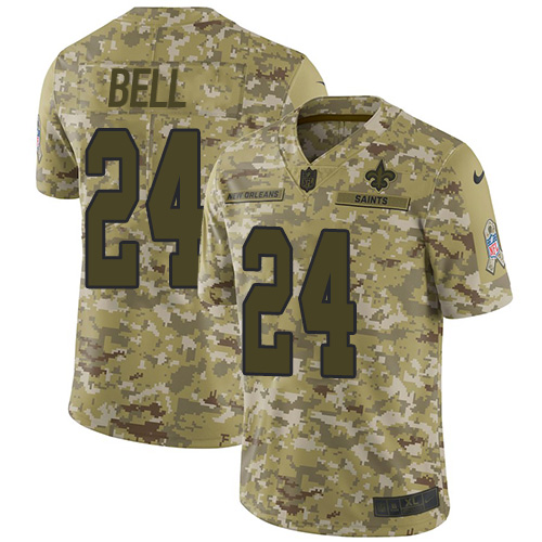 Nike Saints #24 Vonn Bell Camo Youth Stitched NFL Limited 2018 Salute to Service Jersey Nike Saints #24 Vonn Bell Camo Youth Stitched NFL Limited 2018 Salute to Service Jersey