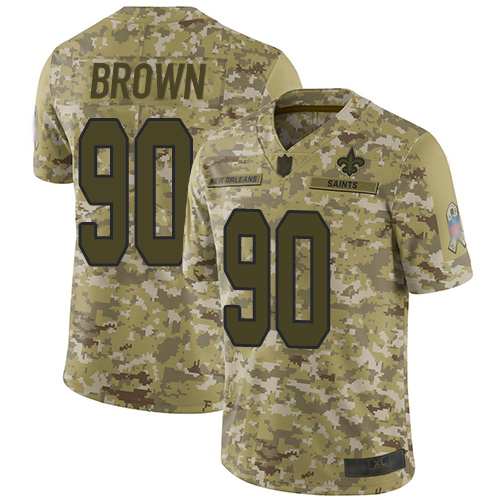 Nike Saints #90 Malcom Brown Camo Youth Stitched NFL Limited 2018 Salute to Service Jersey Nike Saints #90 Malcom Brown Camo Youth Stitched NFL Limited 2018 Salute to Service Jersey