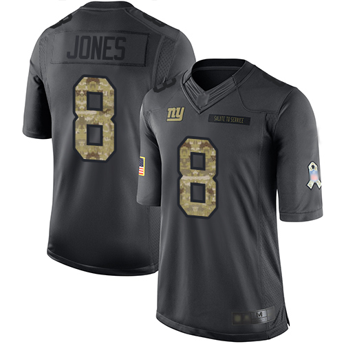 Nike Giants #8 Daniel Jones Black Youth Stitched NFL Limited 2016 Salute to Service Jersey Nike Giants #8 Daniel Jones Black Youth Stitched NFL Limited 2016 Salute to Service Jersey