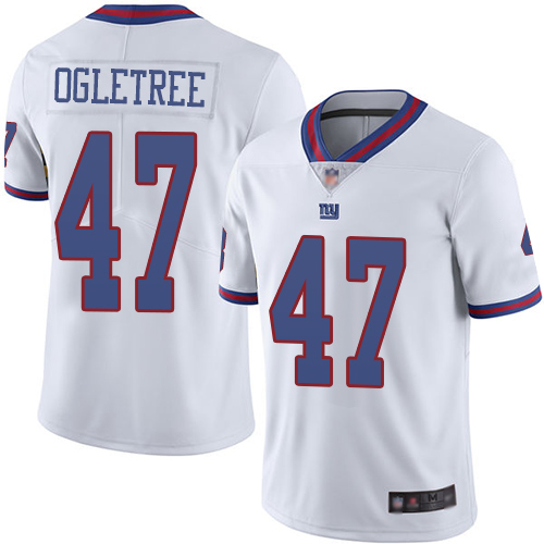 Nike Giants #47 Alec Ogletree White Youth Stitched NFL Limited Rush Jersey Nike Giants #47 Alec Ogletree White Youth Stitched NFL Limited Rush Jersey