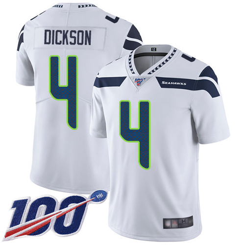 Nike Seahawks #4 Michael Dickson White Youth Stitched NFL 100th Season Vapor Limited Jersey Nike Seahawks #4 Michael Dickson White Youth Stitched NFL 100th Season Vapor Limited Jersey