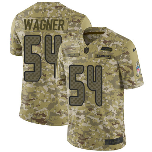 Nike Seahawks #54 Bobby Wagner Camo Youth Stitched NFL Limited 2018 Salute to Service Jersey Nike Seahawks #54 Bobby Wagner Camo Youth Stitched NFL Limited 2018 Salute to Service Jersey