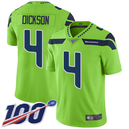 Nike Seahawks #4 Michael Dickson Green Youth Stitched NFL Limited Rush 100th Season Jersey Nike Seahawks #4 Michael Dickson Green Youth Stitched NFL Limited Rush 100th Season Jersey