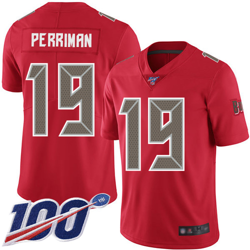 Nike Buccaneers #19 Breshad Perriman Red Youth Stitched NFL Limited Rush 100th Season Jersey Nike Buccaneers #19 Breshad Perriman Red Youth Stitched NFL Limited Rush 100th Season Jersey