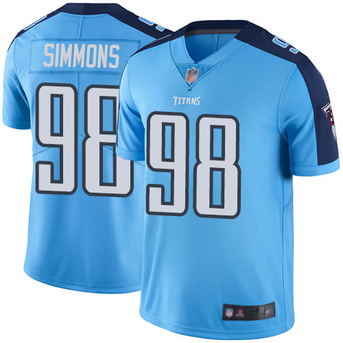 Nike Titans #98 Jeffery Simmons Light Blue Youth Stitched NFL Limited Rush Jersey Nike Titans #98 Jeffery Simmons Light Blue Youth Stitched NFL Limited Rush Jersey