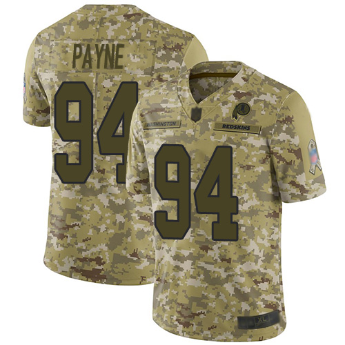 Nike Redskins #94 Da'Ron Payne Camo Youth Stitched NFL Limited 2018 Salute to Service Jersey