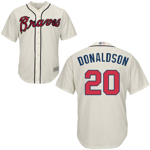Braves #20 Josh Donaldson Cream Cool Base Stitched Youth MLB Jersey Braves #20 Josh Donaldson Cream Cool Base Stitched Youth MLB Jersey