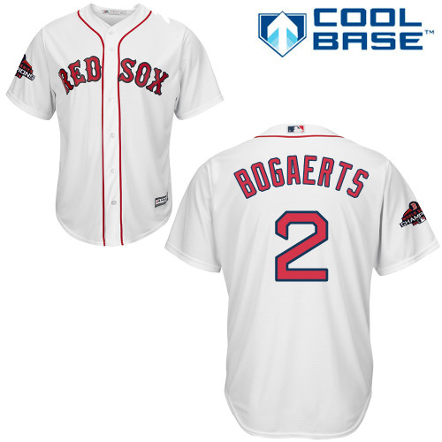 Red Sox #2 Xander Bogaerts White Cool Base 2018 World Series Champions Stitched Youth MLB Jersey Red Sox #2 Xander Bogaerts White Cool Base 2018 World Series Champions Stitched Youth MLB Jersey
