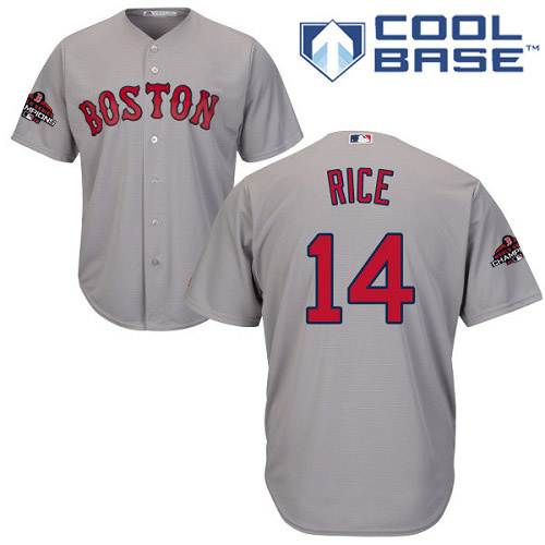 Red Sox #14 Jim Rice Grey Cool Base 2018 World Series Champions Stitched Youth MLB Jersey Red Sox #14 Jim Rice Grey Cool Base 2018 World Series Champions Stitched Youth MLB Jersey