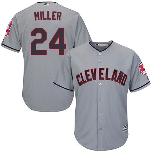 Indians #24 Andrew Miller Grey Road Stitched Youth MLB Jersey Indians #24 Andrew Miller Grey Road Stitched Youth MLB Jersey