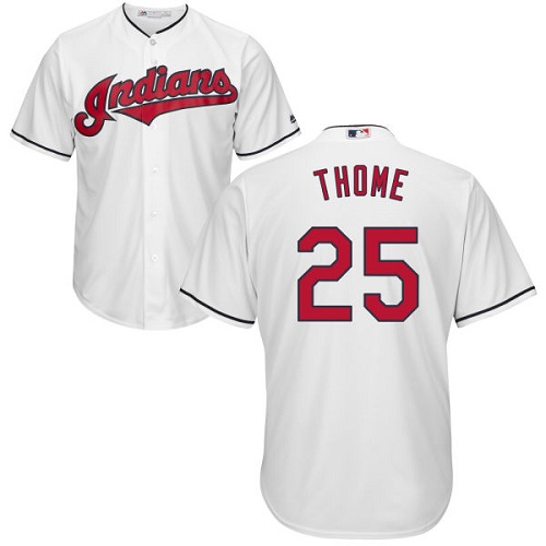 Indians #25 Jim Thome White Home Stitched Youth MLB Jersey Indians #25 Jim Thome White Home Stitched Youth MLB Jersey