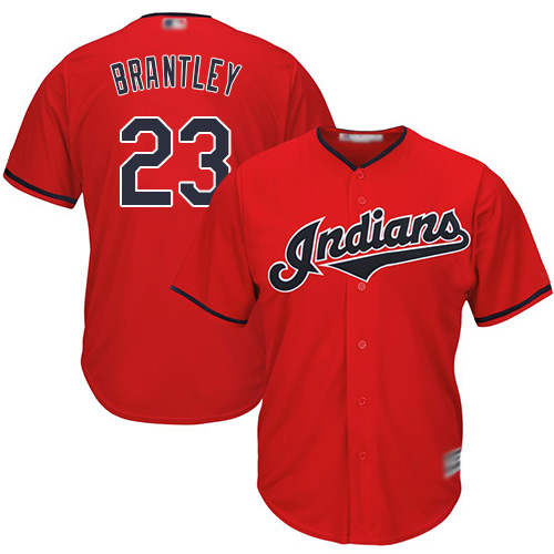 Indians #23 Michael Brantley Red Stitched Youth MLB Jersey Indians #23 Michael Brantley Red Stitched Youth MLB Jersey