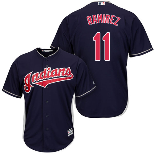 Indians #11 Jose Ramirez Navy Blue Alternate Stitched Youth MLB Jersey Indians #11 Jose Ramirez Navy Blue Alternate Stitched Youth MLB Jersey