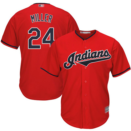Indians #24 Andrew Miller Red Stitched Youth MLB Jersey Indians #24 Andrew Miller Red Stitched Youth MLB Jersey
