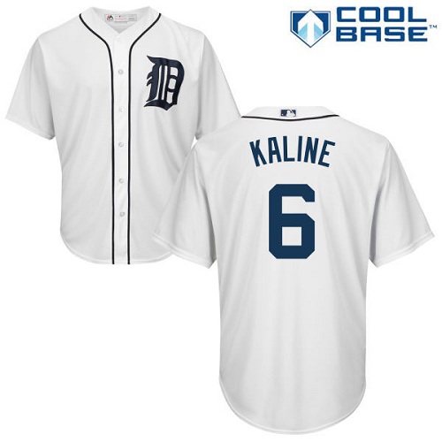 Tigers #6 Al Kaline White Cool Base Stitched Youth MLB Jersey Tigers #6 Al Kaline White Cool Base Stitched Youth MLB Jersey