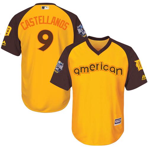 Tigers #9 Nick Castellanos Gold 2016 All-Star American League Stitched Youth MLB Jersey Tigers #9 Nick Castellanos Gold 2016 All-Star American League Stitched Youth MLB Jersey