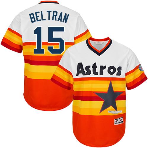 Astros #15 Carlos Beltran White/Orange Cooperstown Stitched Youth MLB Jersey Astros #15 Carlos Beltran White/Orange Cooperstown Stitched Youth MLB Jersey