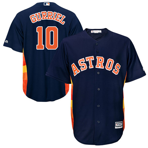 Astros #10 Yuli Gurriel Navy Blue Cool Base Stitched Youth MLB Jersey Astros #10 Yuli Gurriel Navy Blue Cool Base Stitched Youth MLB Jersey
