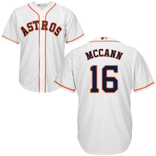 Astros #16 Brian McCann White Cool Base Stitched Youth MLB Jersey Astros #16 Brian McCann White Cool Base Stitched Youth MLB Jersey