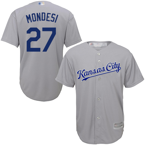 Royals #27 Raul Mondesi Grey Cool Base Stitched Youth MLB Jersey Royals #27 Raul Mondesi Grey Cool Base Stitched Youth MLB Jersey