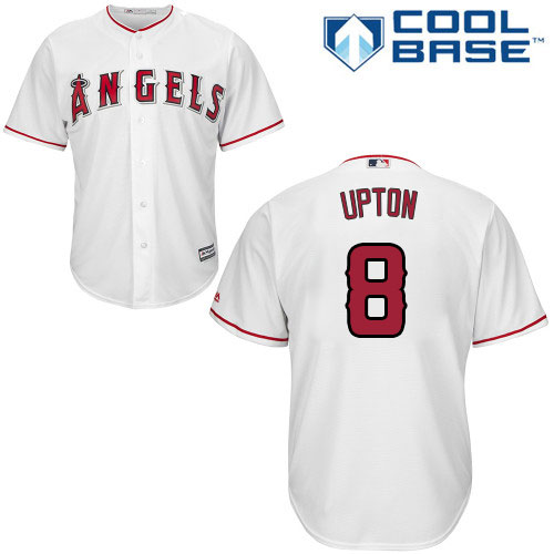 Angels #8 Justin Upton White Cool Base Stitched Youth MLB Jersey Angels #8 Justin Upton White Cool Base Stitched Youth MLB Jersey