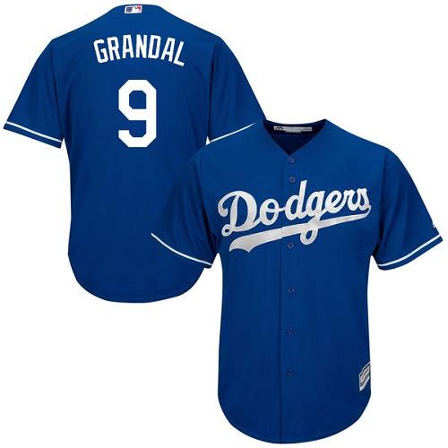 Dodgers #9 Yasmani Grandal Blue Cool Base Stitched Youth MLB Jersey Dodgers #9 Yasmani Grandal Blue Cool Base Stitched Youth MLB Jersey