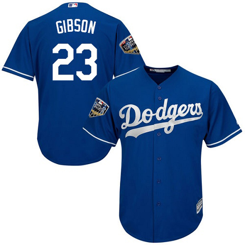 Dodgers #23 Kirk Gibson Blue Cool Base 2018 World Series Stitched Youth MLB Jersey Dodgers #23 Kirk Gibson Blue Cool Base 2018 World Series Stitched Youth MLB Jersey