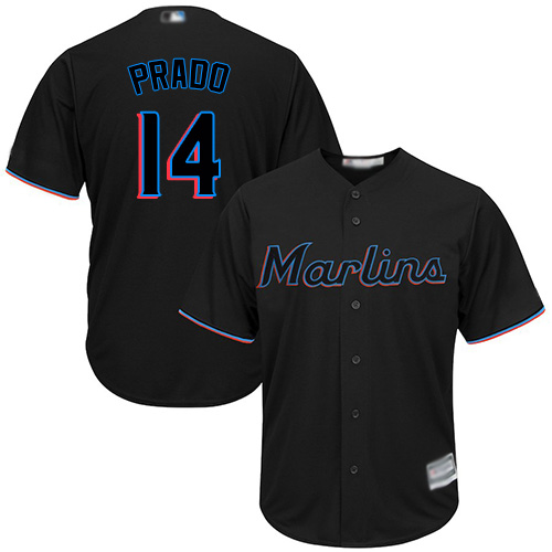 Marlins #14 Martin Prado Black Cool Base Stitched Youth MLB Jersey Marlins #14 Martin Prado Black Cool Base Stitched Youth MLB Jersey