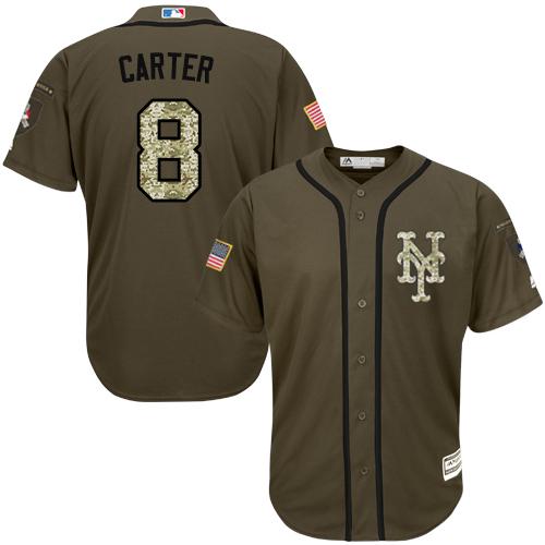 Mets #8 Gary Carter Green Salute to Service Stitched Youth MLB Jersey Mets #8 Gary Carter Green Salute to Service Stitched Youth MLB Jersey