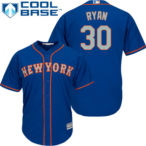 Mets #30 Nolan Ryan Blue(Grey NO.) Cool Base Stitched Youth MLB Jersey Mets #30 Nolan Ryan Blue(Grey NO.) Cool Base Stitched Youth MLB Jersey