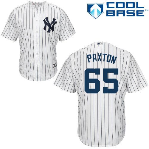 Yankees #65 James Paxton White Strip New Cool Base Stitched Youth MLB Jersey Yankees #65 James Paxton White Strip New Cool Base Stitched Youth MLB Jersey