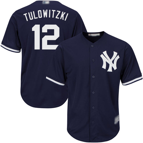 Yankees #12 Troy Tulowitzki Navy blue Cool Base Stitched Youth MLB Jersey Yankees #12 Troy Tulowitzki Navy blue Cool Base Stitched Youth MLB Jersey