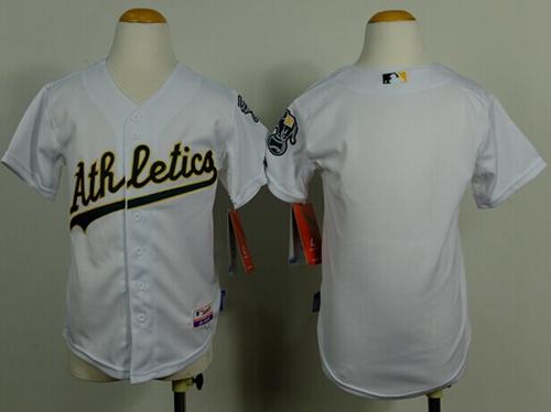 Athletics Blank White Cool Base Stitched Youth MLB Jersey Athletics Blank White Cool Base Stitched Youth MLB Jersey