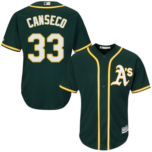 Athletics #33 Jose Canseco Green Cool Base Stitched Youth MLB Jersey Athletics #33 Jose Canseco Green Cool Base Stitched Youth MLB Jersey