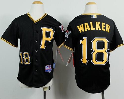 Pirates #18 Neil Walker Black Cool Base Stitched Youth MLB Jersey Pirates #18 Neil Walker Black Cool Base Stitched Youth MLB Jersey
