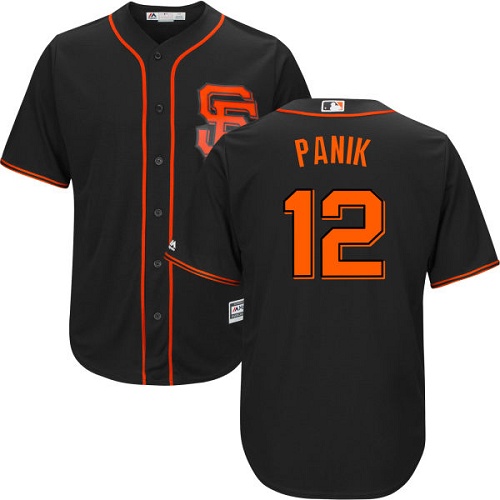 Giants #12 Joe Panik Black Alternate Cool Base Stitched Youth MLB Jersey Giants #12 Joe Panik Black Alternate Cool Base Stitched Youth MLB Jersey
