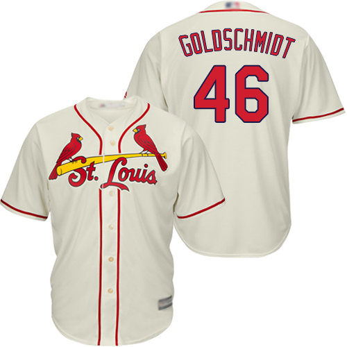 Cardinals #46 Paul Goldschmidt Cream Cool Base Stitched Youth MLB Jersey Cardinals #46 Paul Goldschmidt Cream Cool Base Stitched Youth MLB Jersey