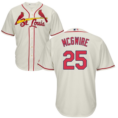 Cardinals #25 Mark McGwire Cream Cool Base Stitched Youth MLB Jersey Cardinals #25 Mark McGwire Cream Cool Base Stitched Youth MLB Jersey