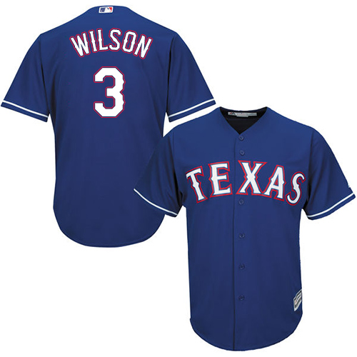 Rangers #3 Russell Wilson Blue Cool Base Stitched Youth MLB Jersey Rangers #3 Russell Wilson Blue Cool Base Stitched Youth MLB Jersey