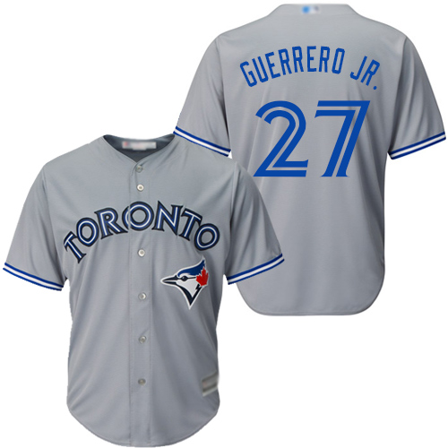 Blue Jays #27 Vladimir Guerrero Jr. Grey Cool Base Stitched Youth MLB Jersey Blue Jays #27 Vladimir Guerrero Jr. Grey Cool Base Stitched Youth MLB Jersey